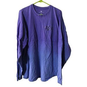 DCL DISNEY CRUISE LINE PURPLE OMBRE PULLOVER LONG SLEEVE SWEATER MENS XL